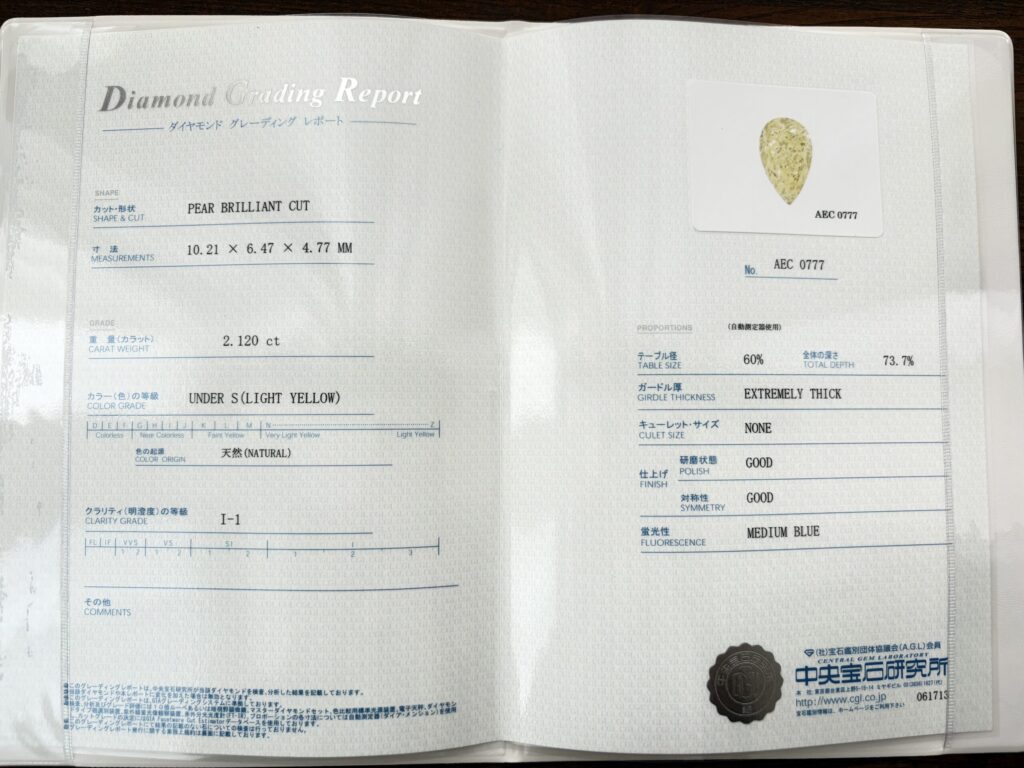 GCLの鑑別書