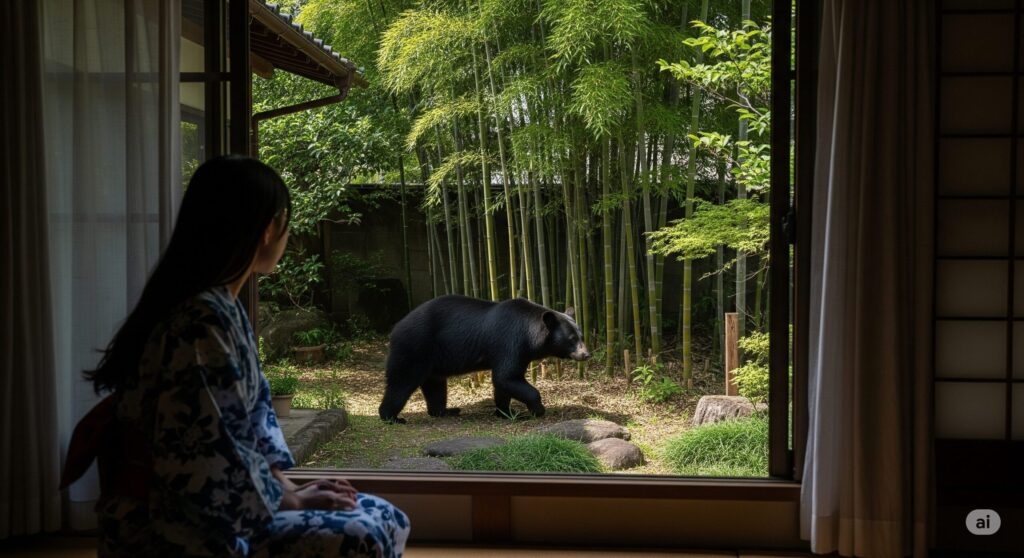 家の庭にクマが現れたらどうすればいいですか?