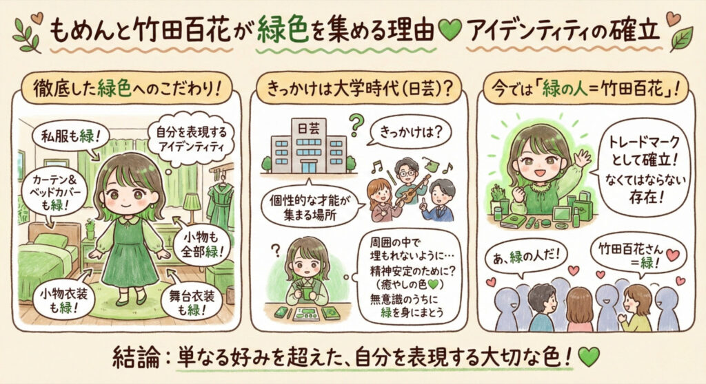 もめんと竹田は緑好き