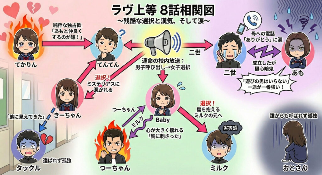 ラヴ上等８話相関図