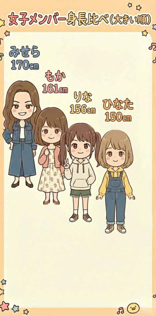 今日好き-テグ女子身長